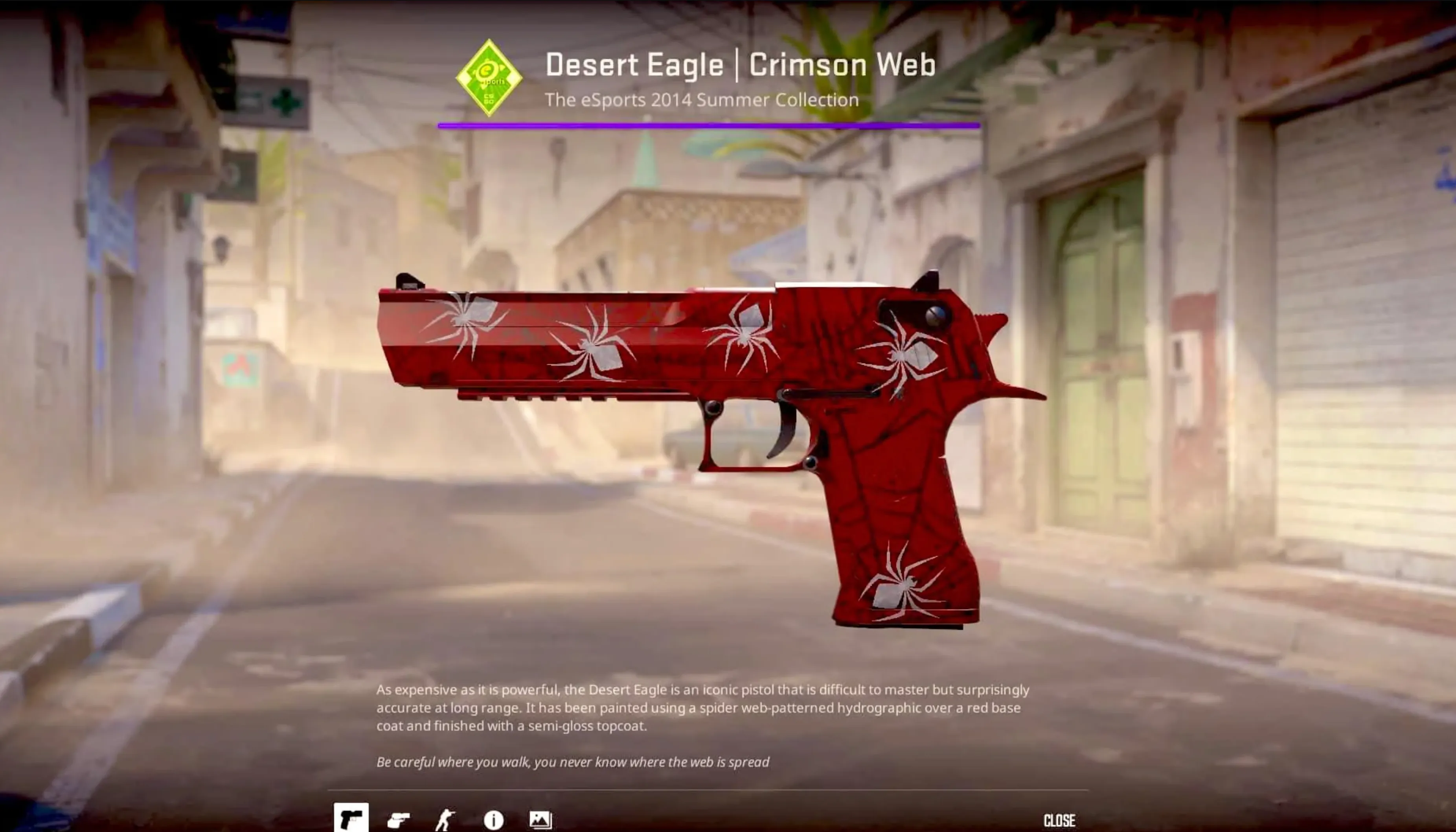 Desert Eagle Crimson Web cs2